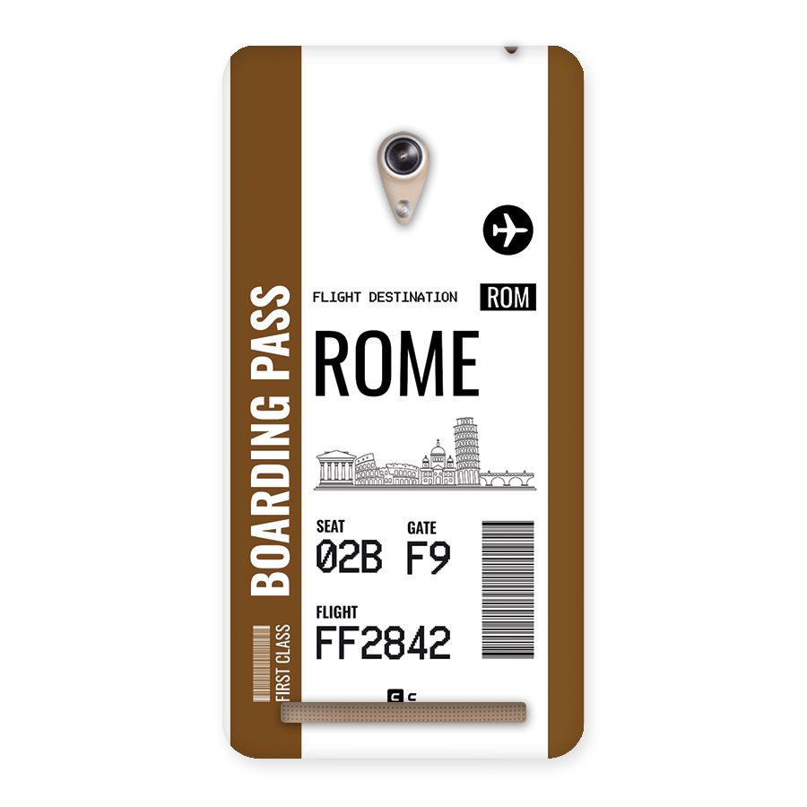 Rome Boarding Pass Back Case for Zenfone 6