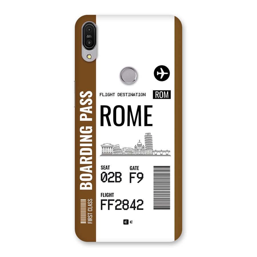 Rome Boarding Pass Back Case for Zenfone Max Pro M1