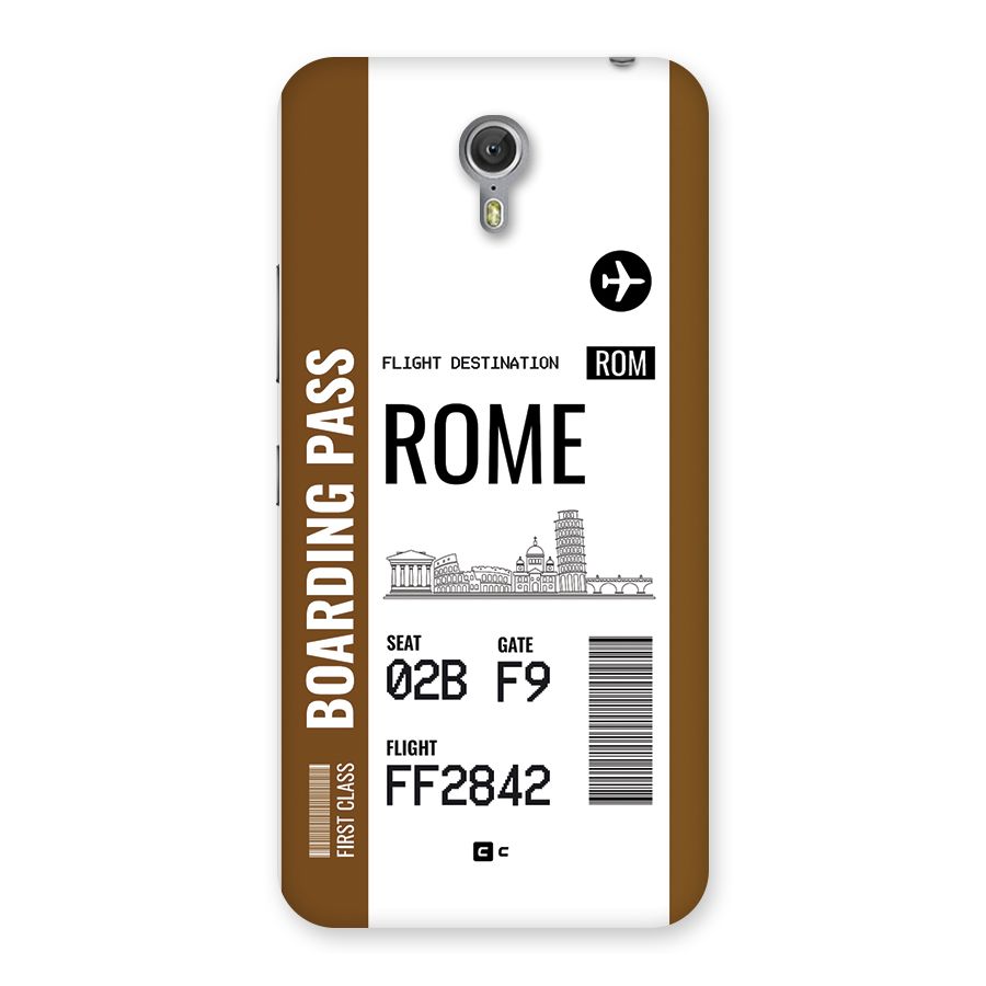 Rome Boarding Pass Back Case for Zuk Z1