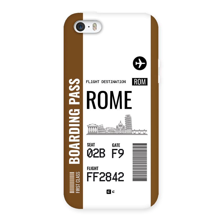 Rome Boarding Pass Back Case for iPhone SE 2016