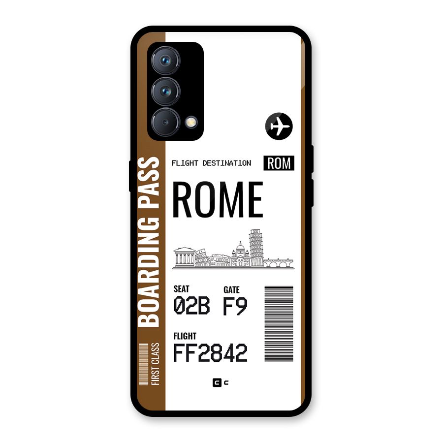 Rome Boarding Pass Glass Back Case for Realme GT Master Edition