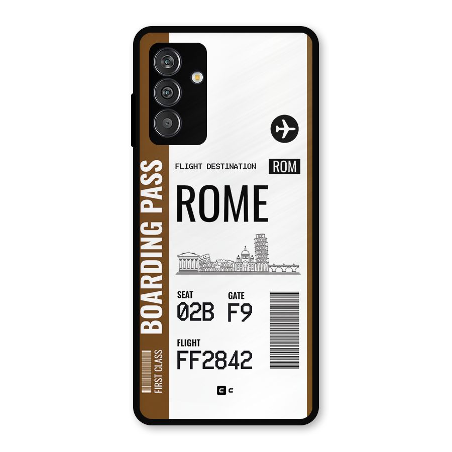 Rome Boarding Pass Metal Back Case for Galaxy F13