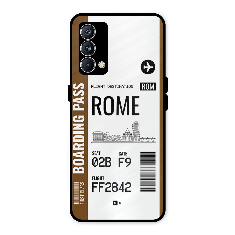 Rome Boarding Pass Metal Back Case for Realme GT Master Edition