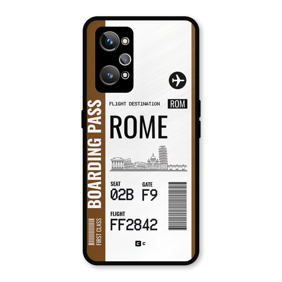 Rome Boarding Pass Metal Back Case for Realme GT Neo2