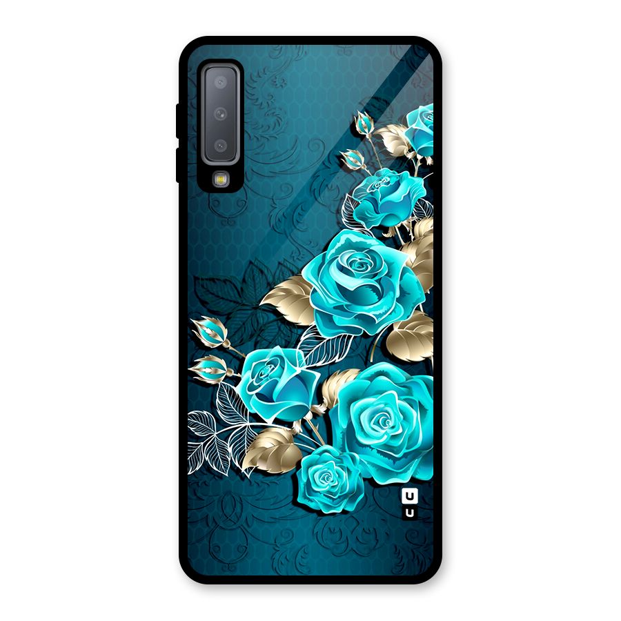 Rose Sheet Glass Back Case for Galaxy A7 (2018)