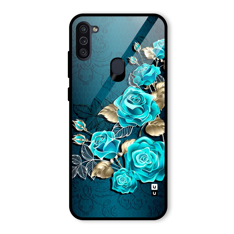 Rose Sheet Glass Back Case for Galaxy M11