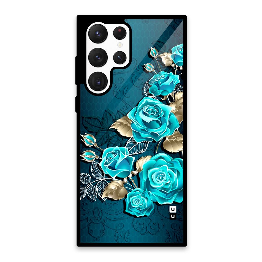 Rose Sheet Glass Back Case for Galaxy S22 Ultra 5G