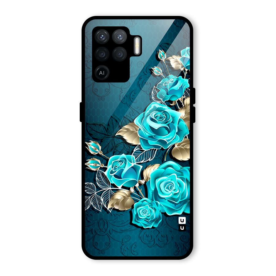 Rose Sheet Glass Back Case for Oppo F19 Pro