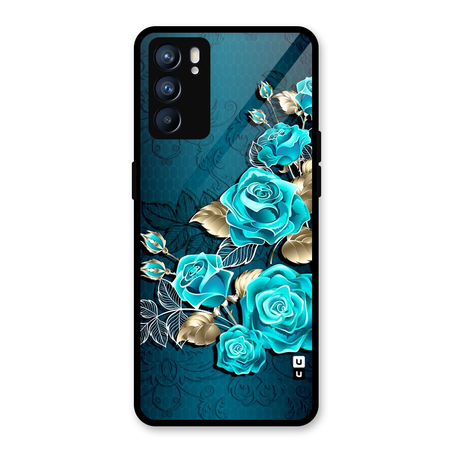 Rose Sheet Glass Back Case for Oppo Reno6 5G