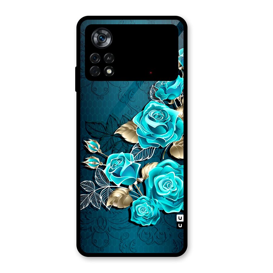 Rose Sheet Glass Back Case for Poco X4 Pro 5G
