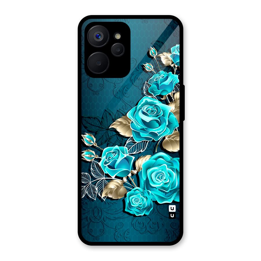 Rose Sheet Glass Back Case for Realme 9i 5G
