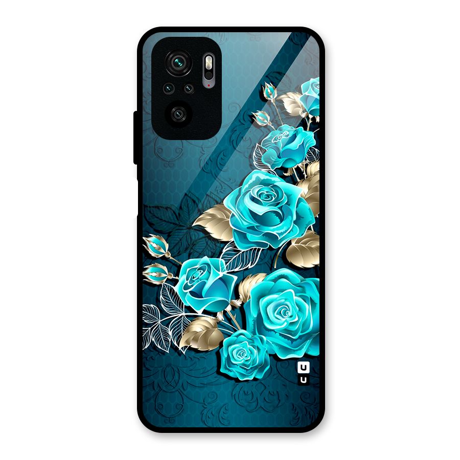 Rose Sheet Glass Back Case for Redmi Note 10S