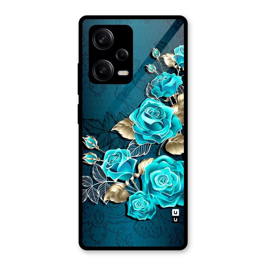 Rose Sheet Glass Back Case for Redmi Note 12 Pro