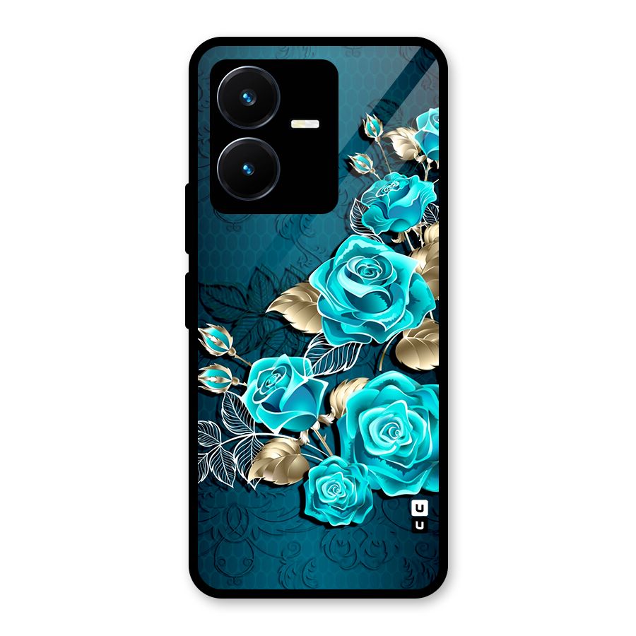 Rose Sheet Glass Back Case for Vivo Y22