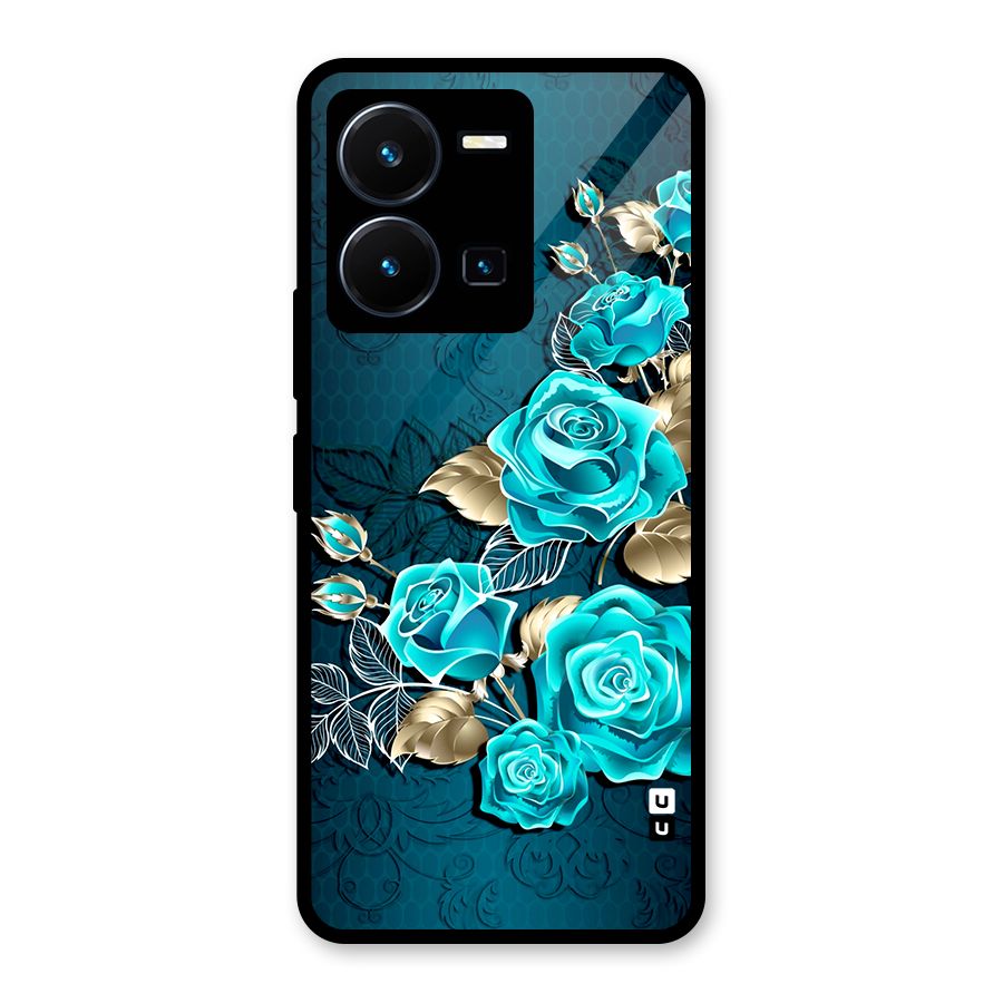 Rose Sheet Glass Back Case for Vivo Y35