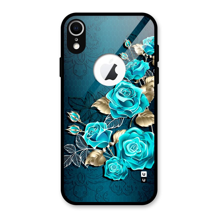 Rose Sheet Glass Back Case for iPhone XR Logo Cut