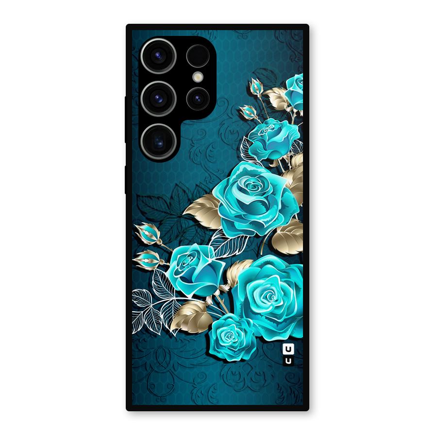 Rose Sheet Metal Back Case for Galaxy S23 Ultra