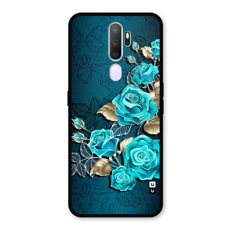 Rose Sheet Metal Back Case for Oppo A9 (2020)