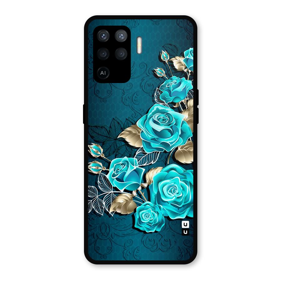 Rose Sheet Metal Back Case for Oppo F19 Pro