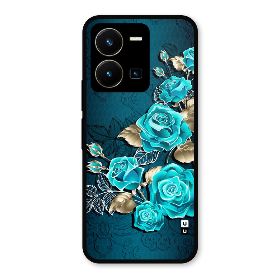 Rose Sheet Metal Back Case for Vivo Y35