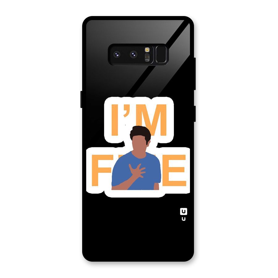Ross is Fine Glass Back Case for Galaxy Note 8