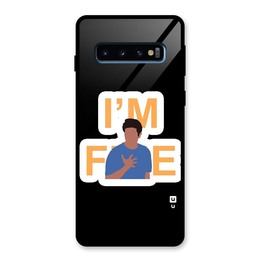 Ross is Fine Glass Back Case for Galaxy S10