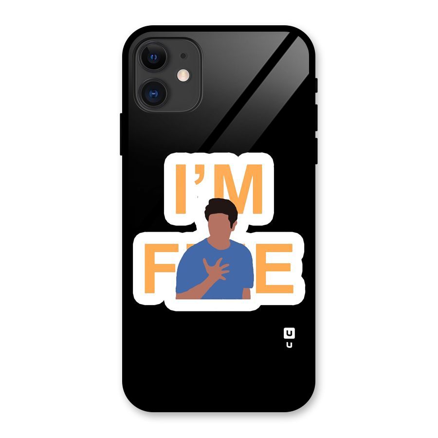 Ross is Fine Glass Back Case for iPhone 11