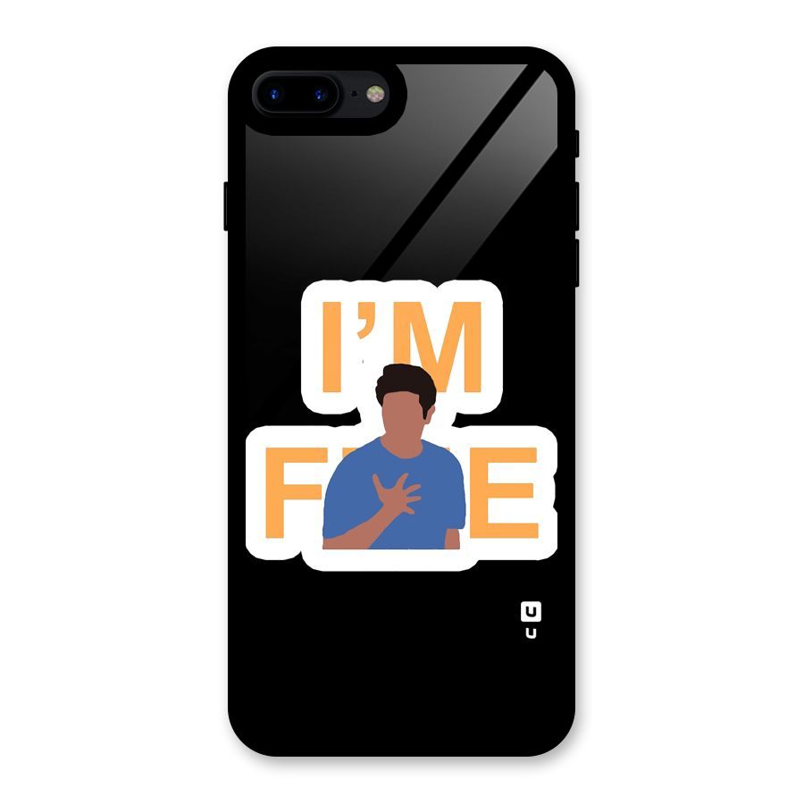 Ross is Fine Glass Back Case for iPhone 8 Plus