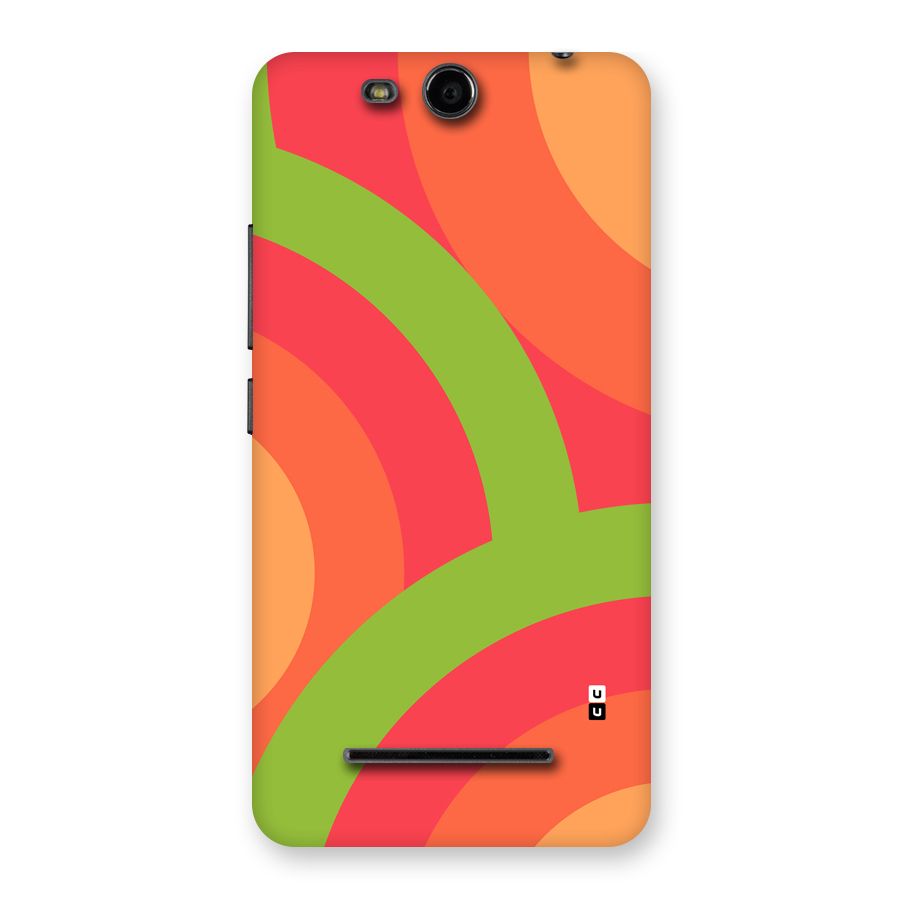 Rounded Shapes Back Case for Canvas Juice 3 Q392