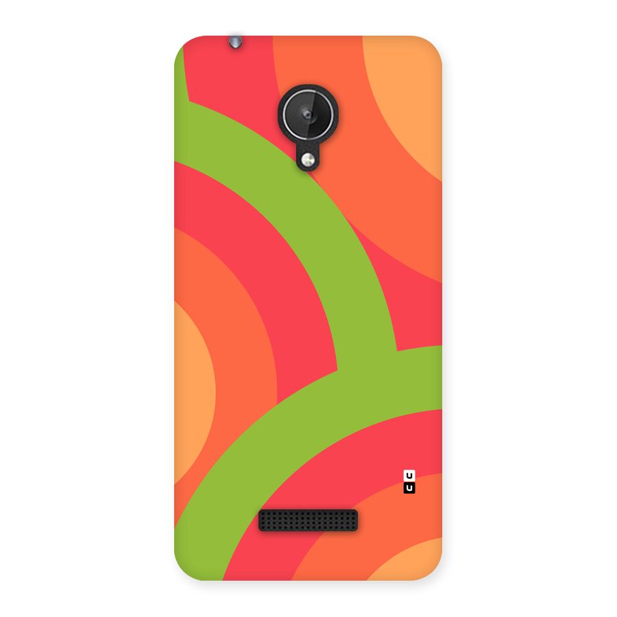 Rounded Shapes Back Case for Canvas Spark Q380