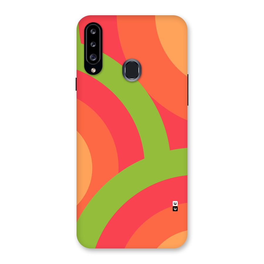 Rounded Shapes Back Case for Galaxy A20s