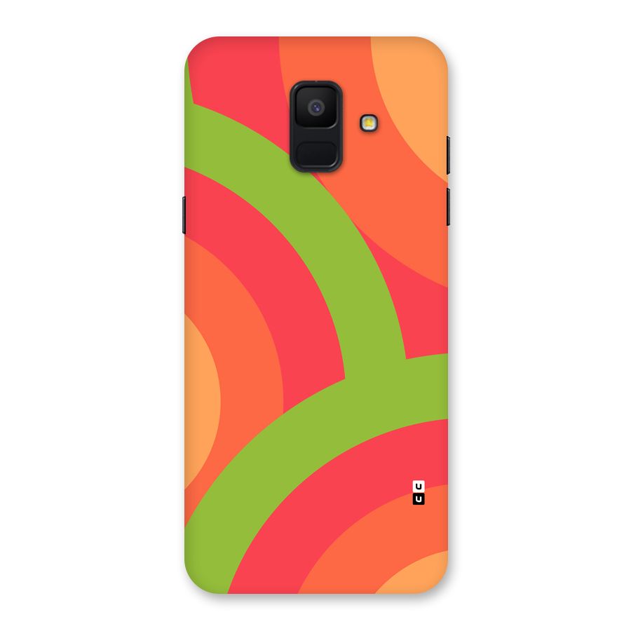 Rounded Shapes Back Case for Galaxy A6 (2018)
