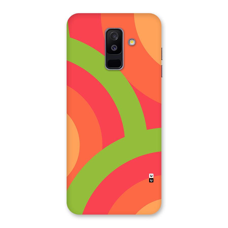 Rounded Shapes Back Case for Galaxy A6 Plus