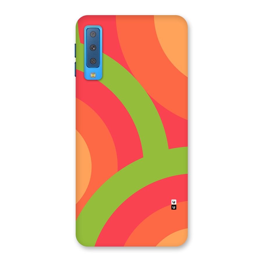 Rounded Shapes Back Case for Galaxy A7 (2018)
