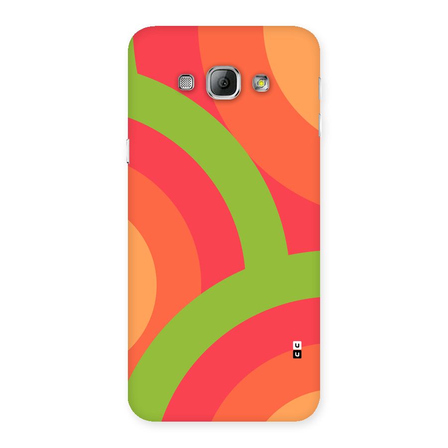 Rounded Shapes Back Case for Galaxy A8