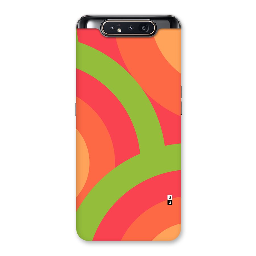 Rounded Shapes Back Case for Galaxy A80