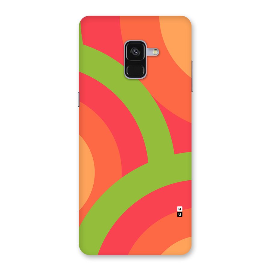 Rounded Shapes Back Case for Galaxy A8 Plus