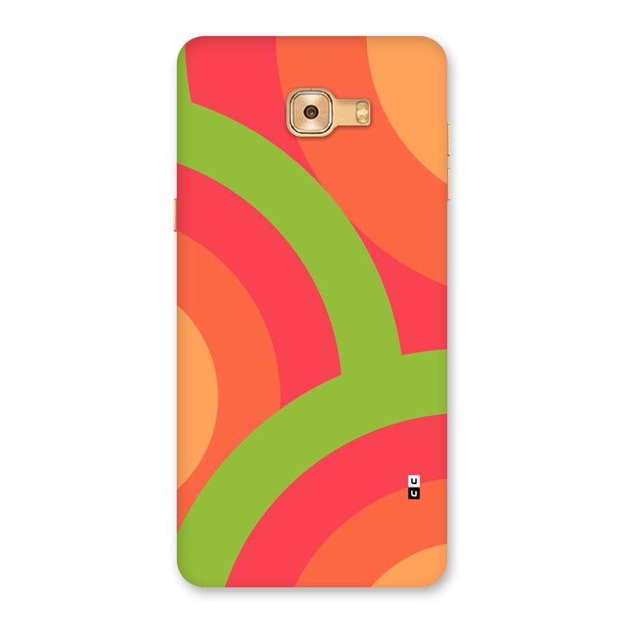 Rounded Shapes Back Case for Galaxy C9 Pro