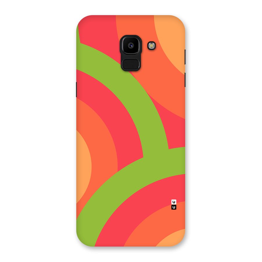 Rounded Shapes Back Case for Galaxy J6