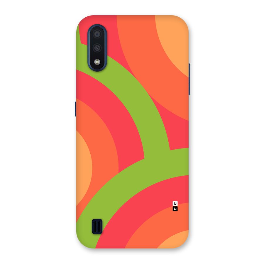 Rounded Shapes Back Case for Galaxy M01