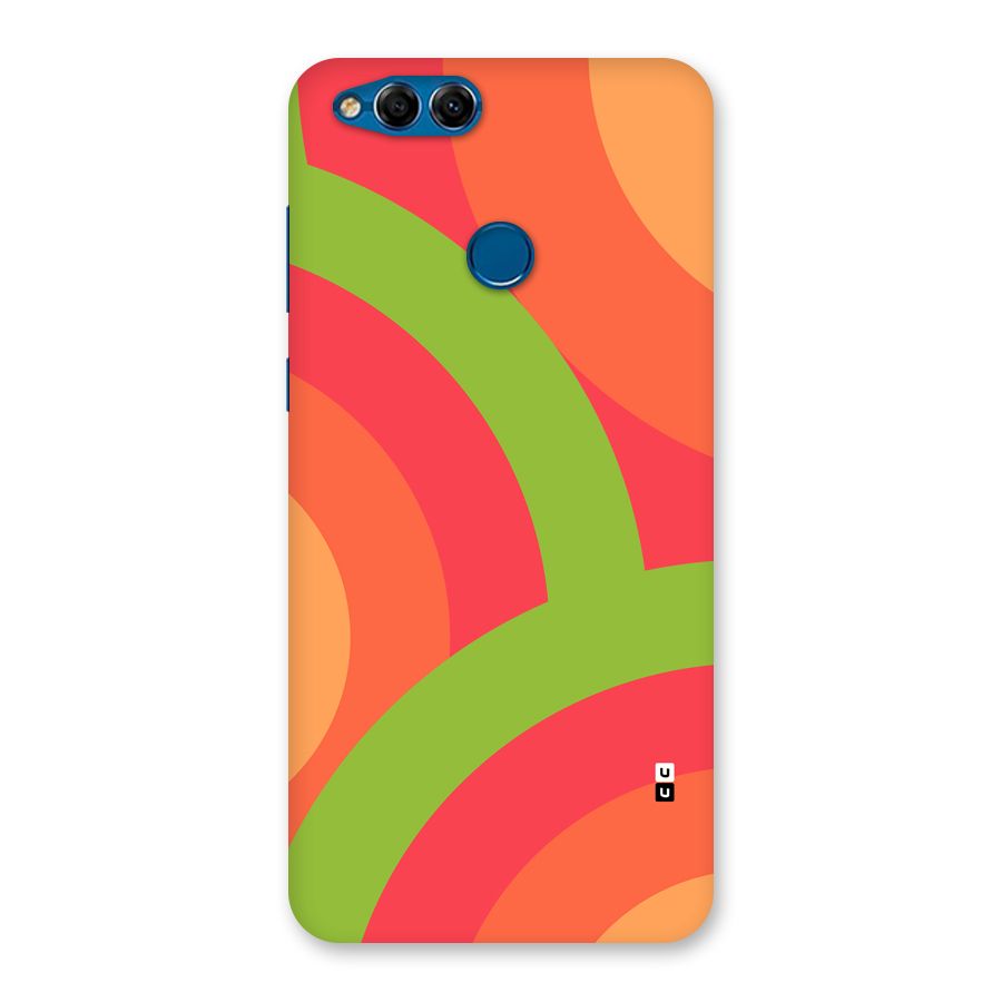 Rounded Shapes Back Case for Honor 7X