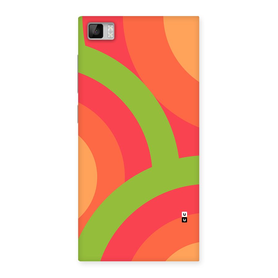 Rounded Shapes Back Case for Mi3