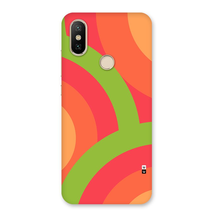 Rounded Shapes Back Case for Mi A2