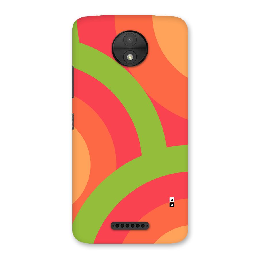 Rounded Shapes Back Case for Moto C