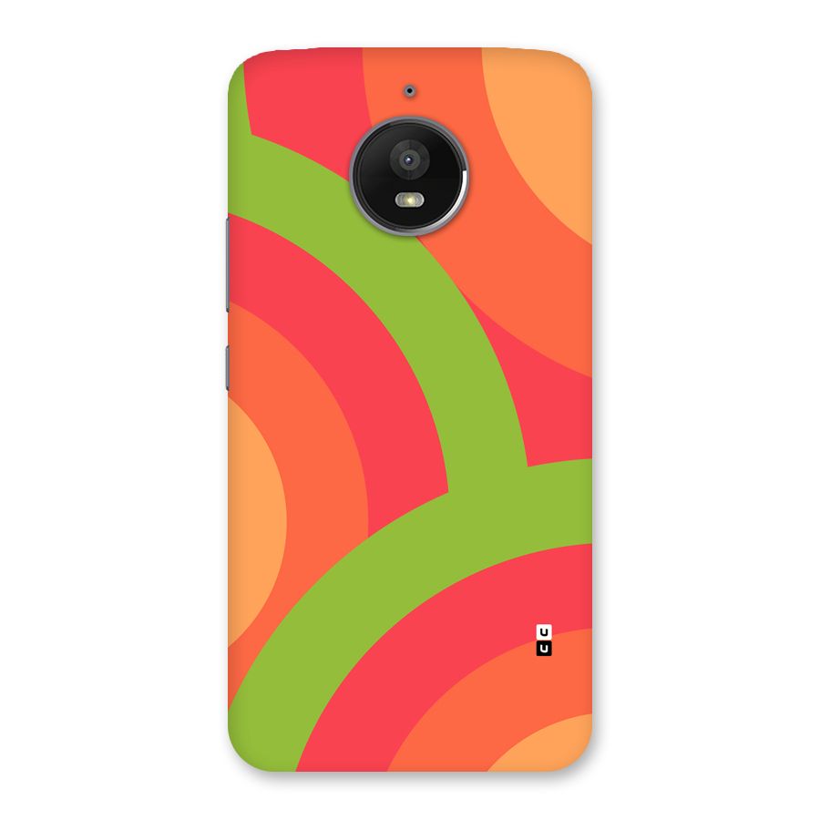 Rounded Shapes Back Case for Moto E4 Plus