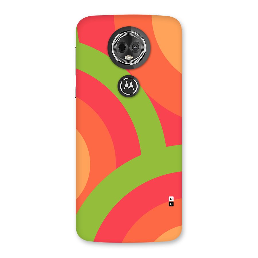 Rounded Shapes Back Case for Moto E5 Plus