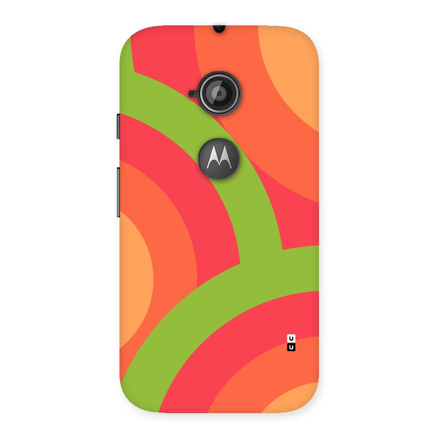 Rounded Shapes Back Case for Moto E 2nd Gen