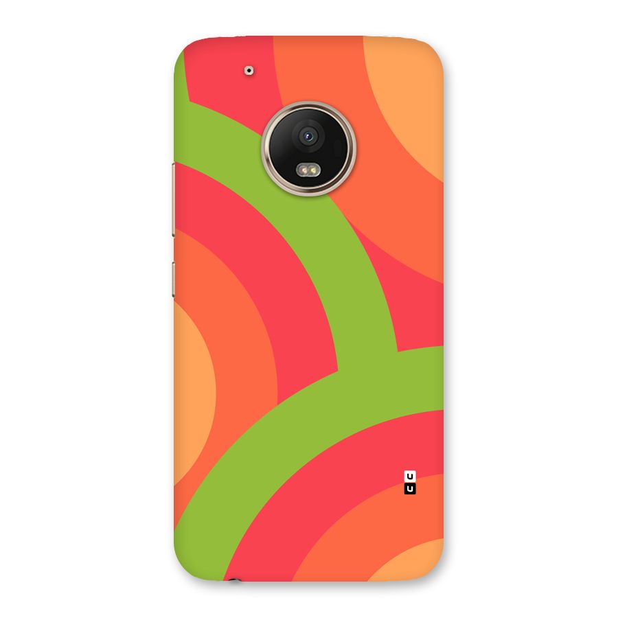 Rounded Shapes Back Case for Moto G5 Plus