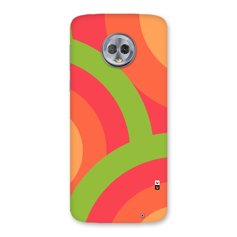 Rounded Shapes Back Case for Moto G6 Plus