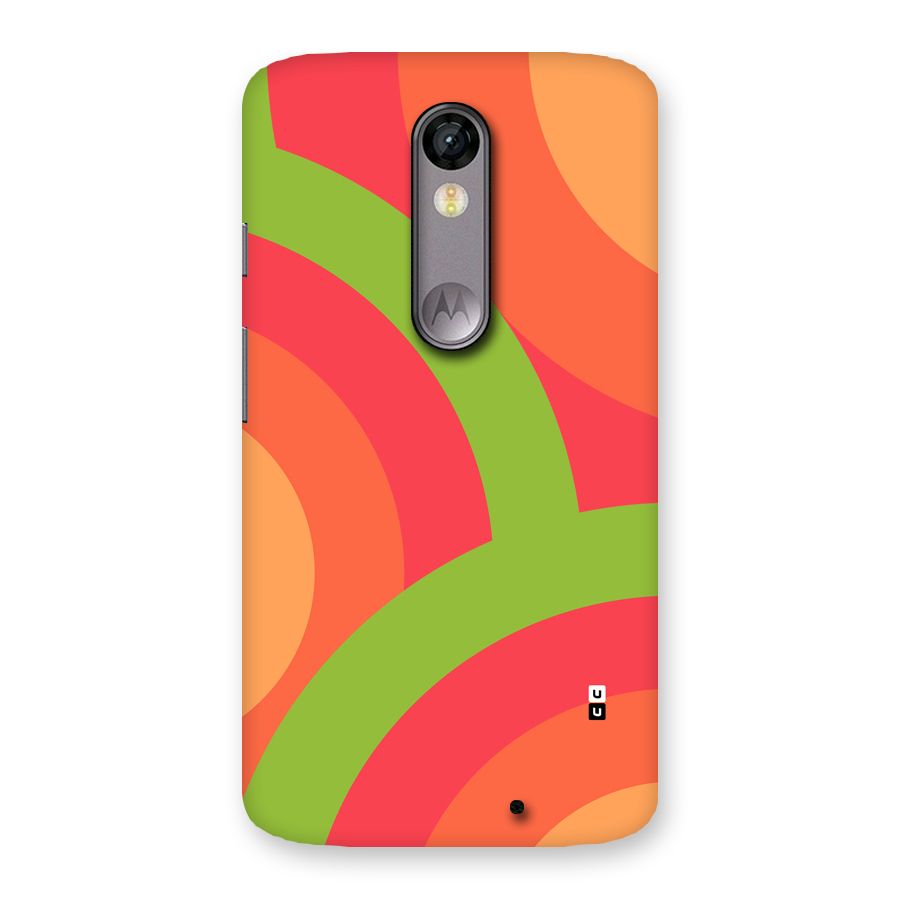 Rounded Shapes Back Case for Moto X Force